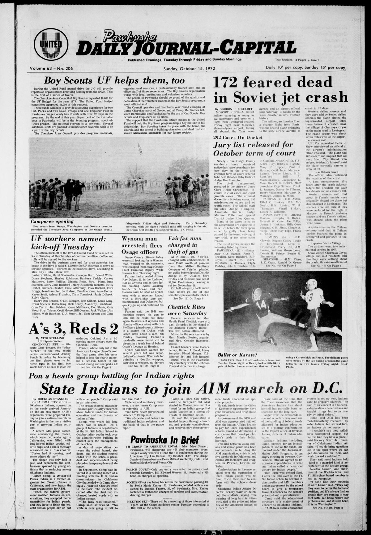 Copy of fig 13.8 Pawhuska Daily Journal Capital Newspaper Oct 15 1972 copy