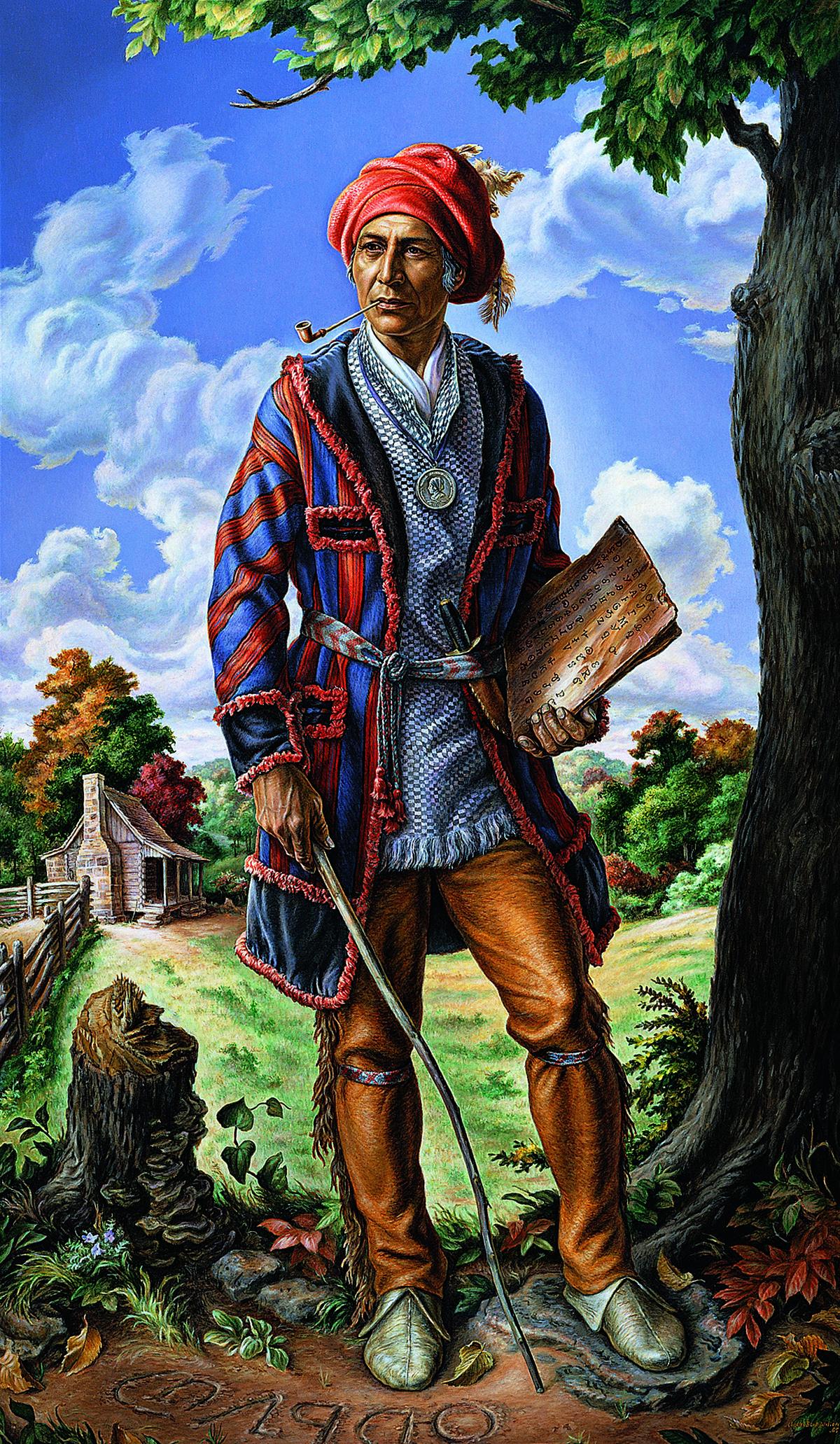 Copy of fig 3.4 Sequoyah by Charles Banks Wilson OAC copy