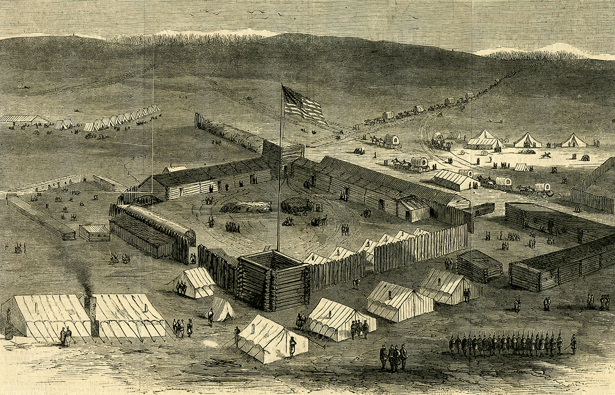 Copy of fig 4.4 Fort Supply Indian Territoryoriginally Camp Supply c.1869 OHS copy
