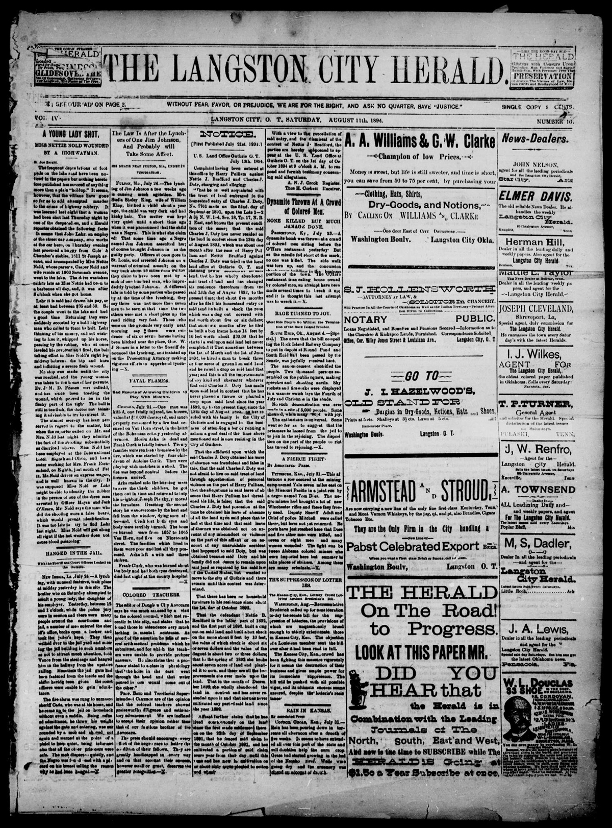 Copy of fig 5.11 The Langston City Herald was founded by Edward P. McCabe in 1891 OHS copy