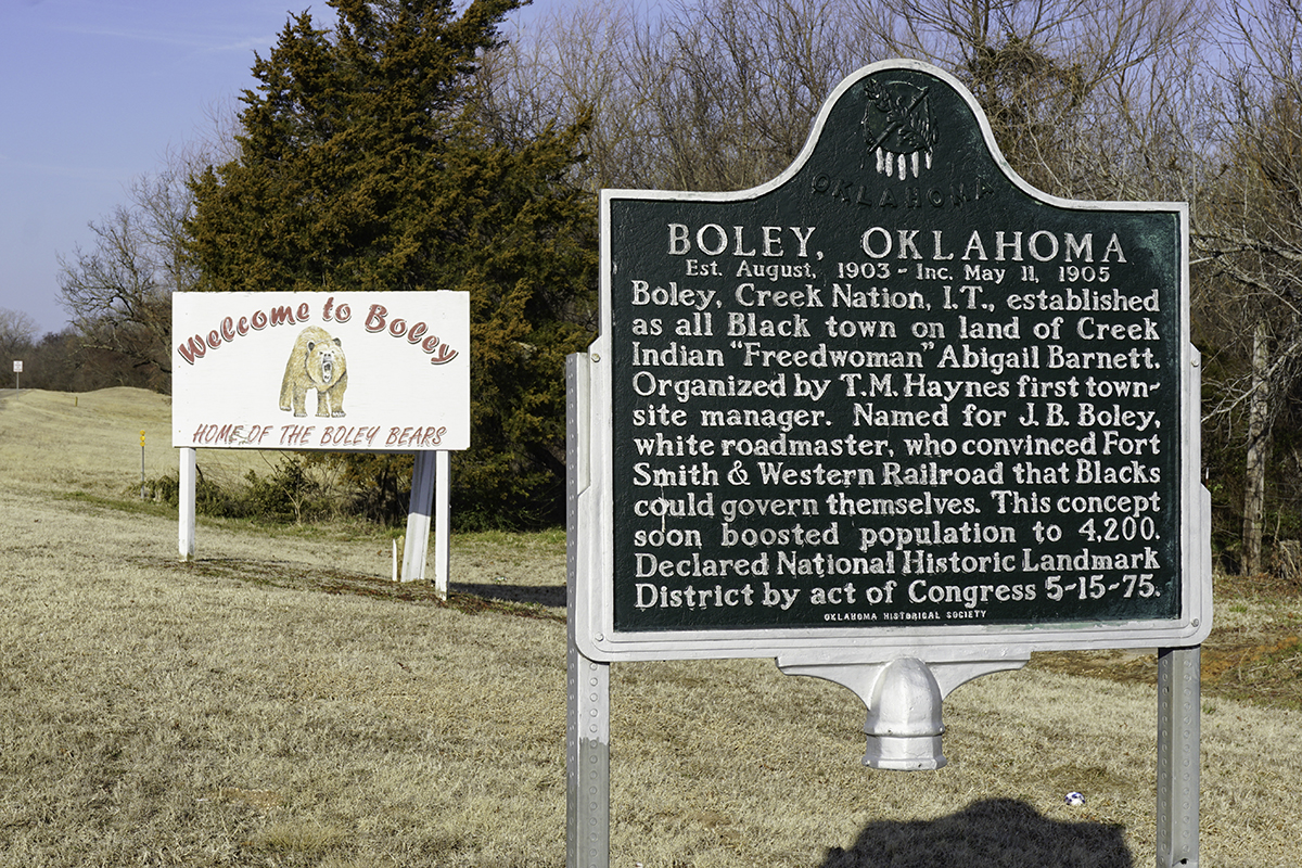 Copy of fig 5.13 The OHS historical marker reads Boley Creek Nation I.T. copy