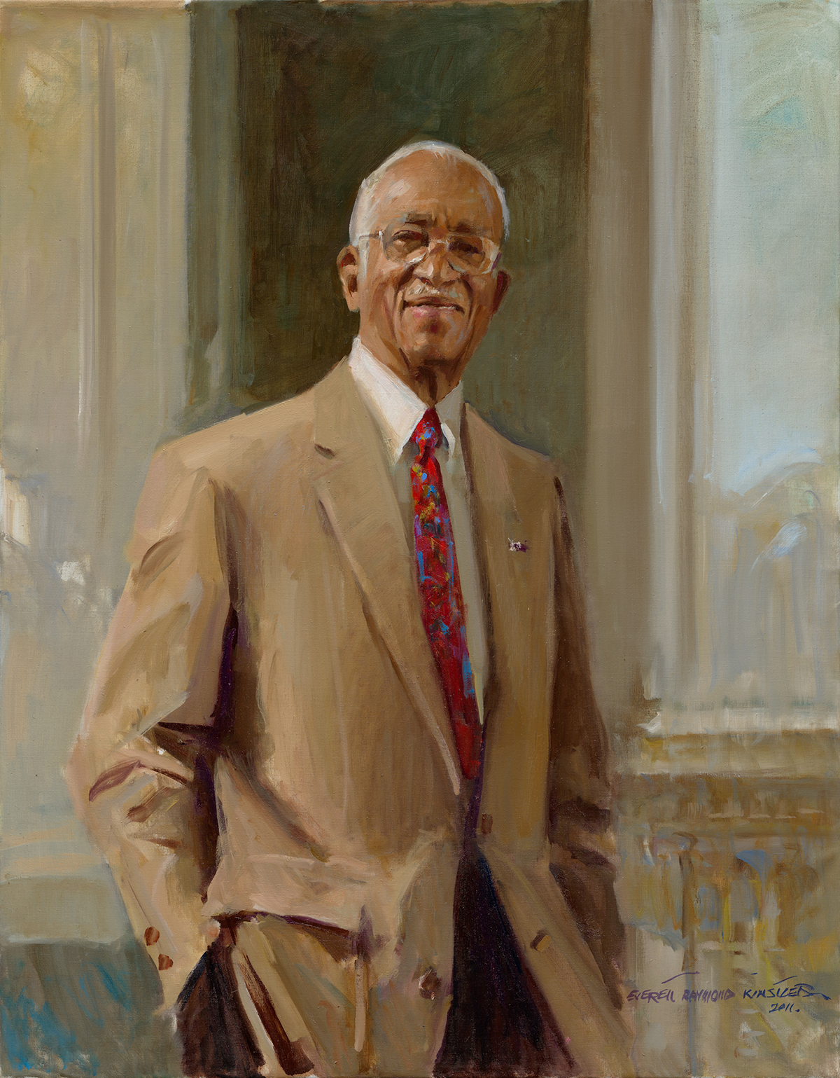 Copy of fig 5.6 Dr. John Hope Franklin portrait by Everett Raymond Kinstler OAC copy