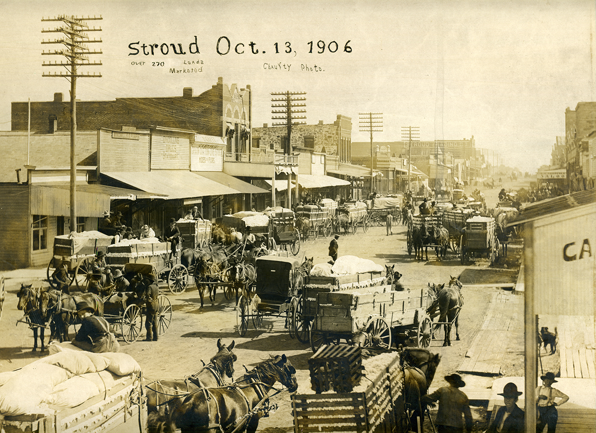 Copy of fig 6.3 Cotton market in downtown Stroud OK 1906 OHS copy