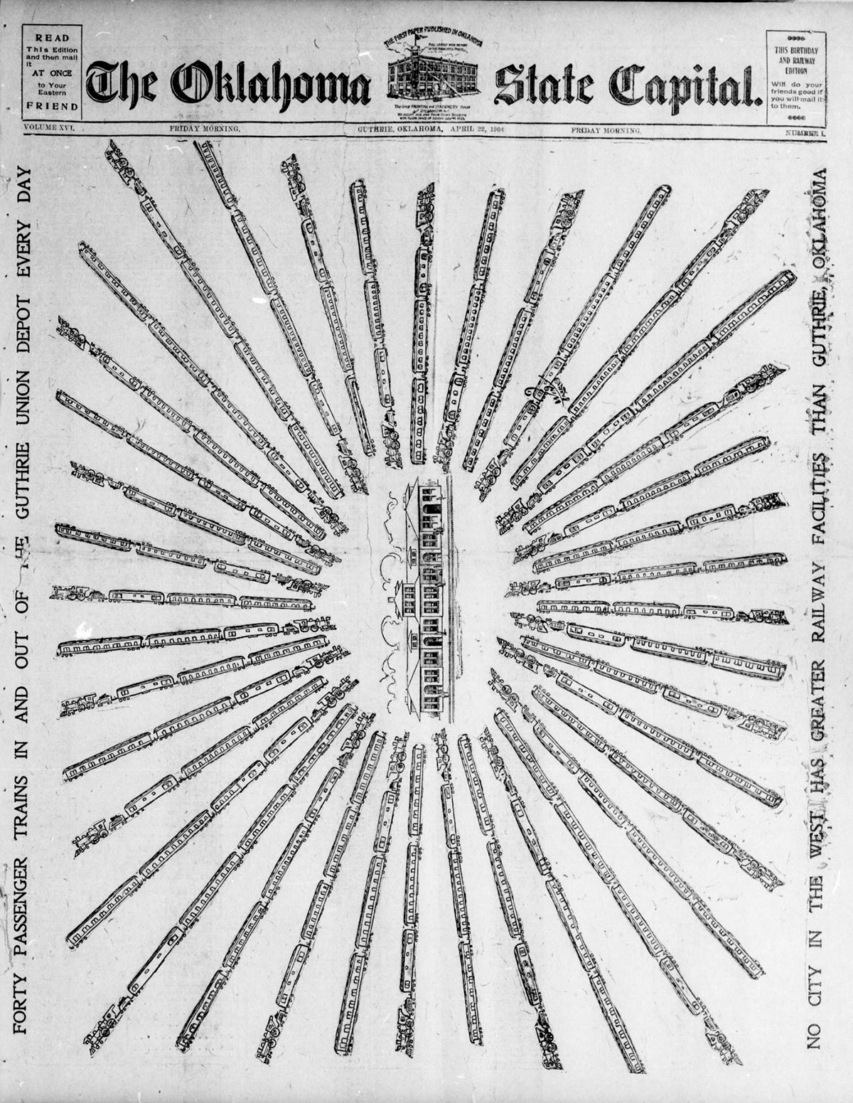 Copy of fig 6.4 Guthries Oklahoma State Capitol newspaper on April 22 1904 OHS copy