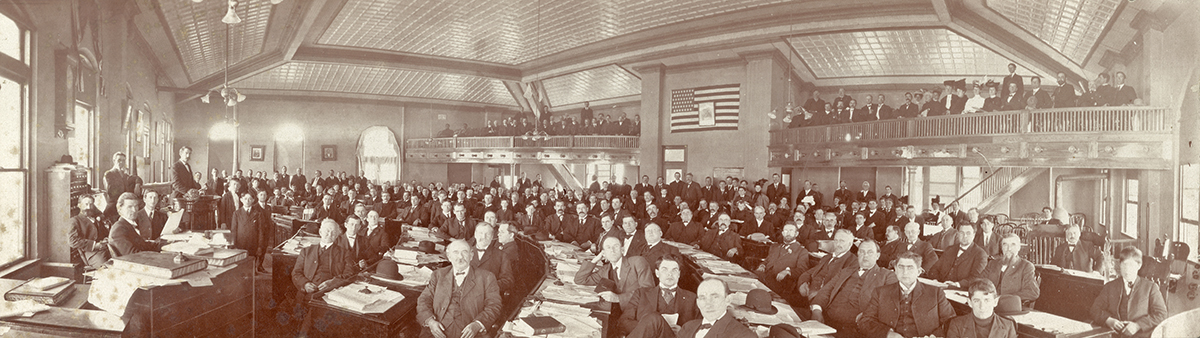 Copy of fig 6.5 Constitutional Convention presided over by William Alfalfa Bill Murray OHS copy