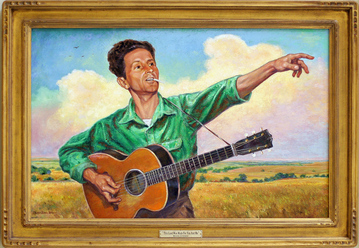 Copy of fig 9.9 Woody Guthrie by Charles Banks Wilson OAC copy