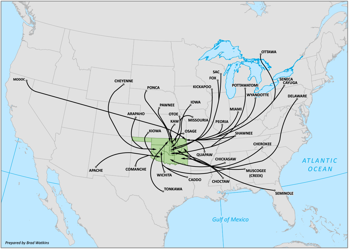 Copy of map 1.1 Native removal to Oklahoma copy