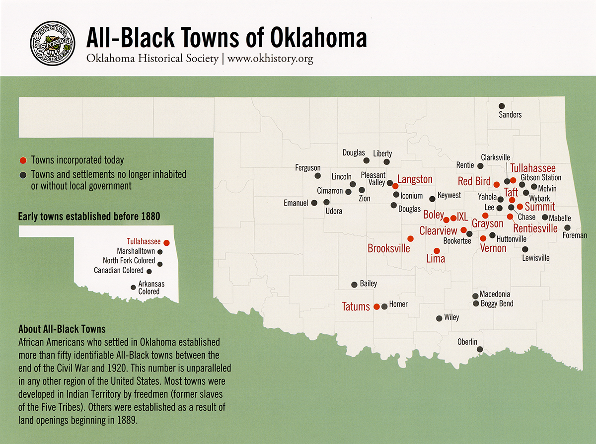 Copy of map 5.1 Black Towns in Indian and Oklahoma Territories OHS copy
