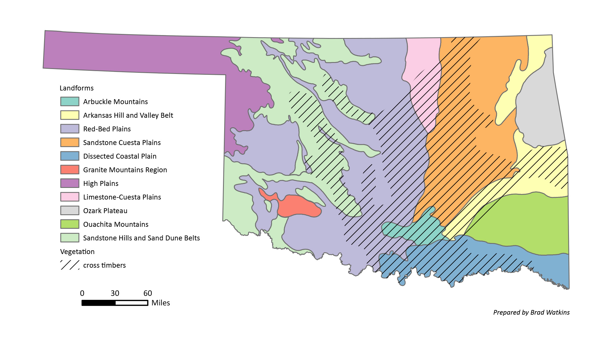 Map 1.6 Landforms and Vegetation Map New