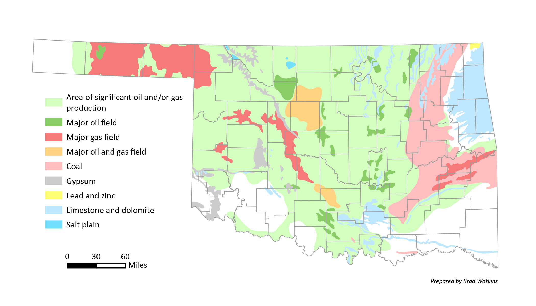 Map 1.7 Oil Gas and Nonfuel Mineral Resources Map New