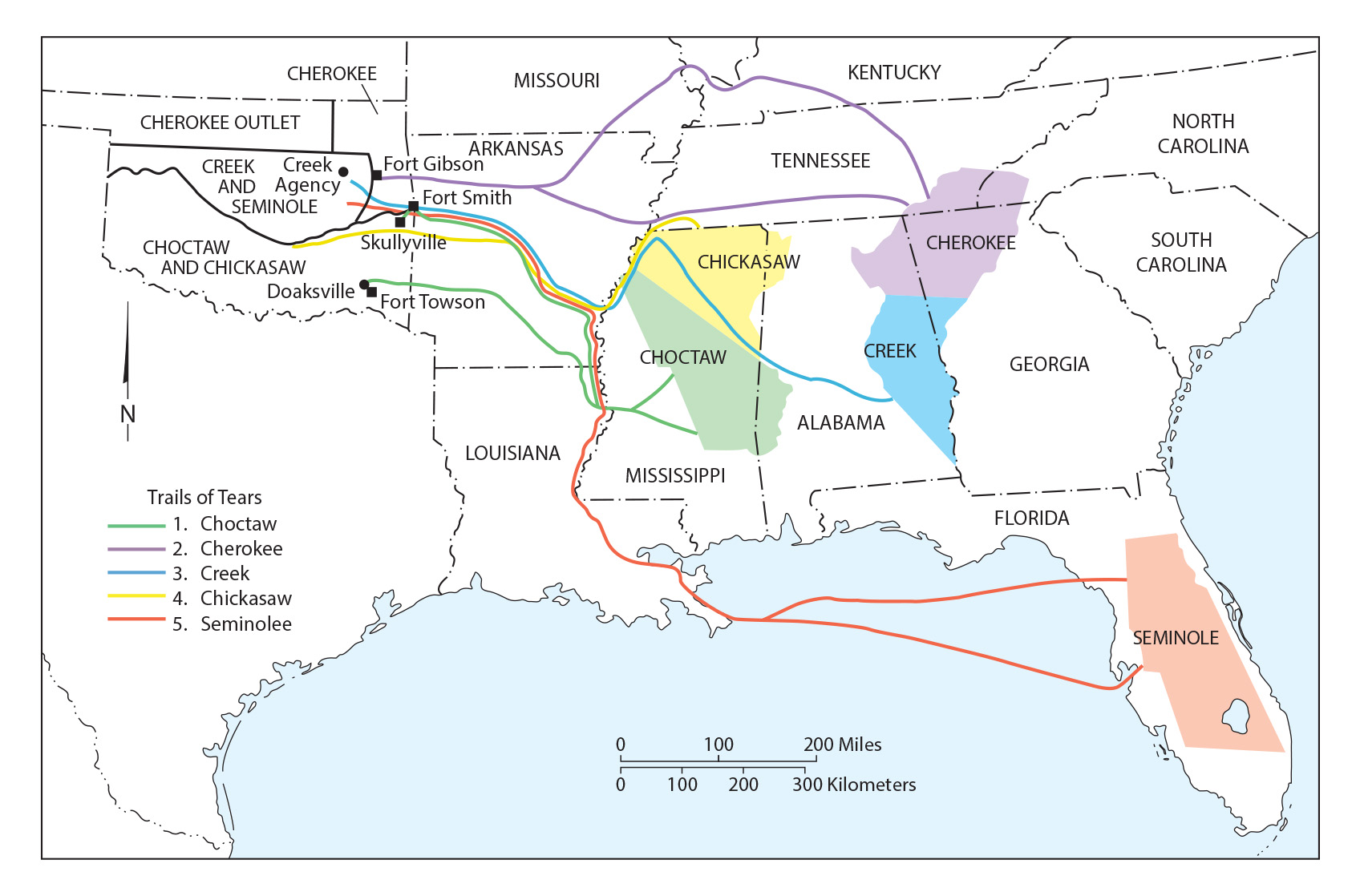 Map 3.2 BG 5 2 removal of the Five Tribes
