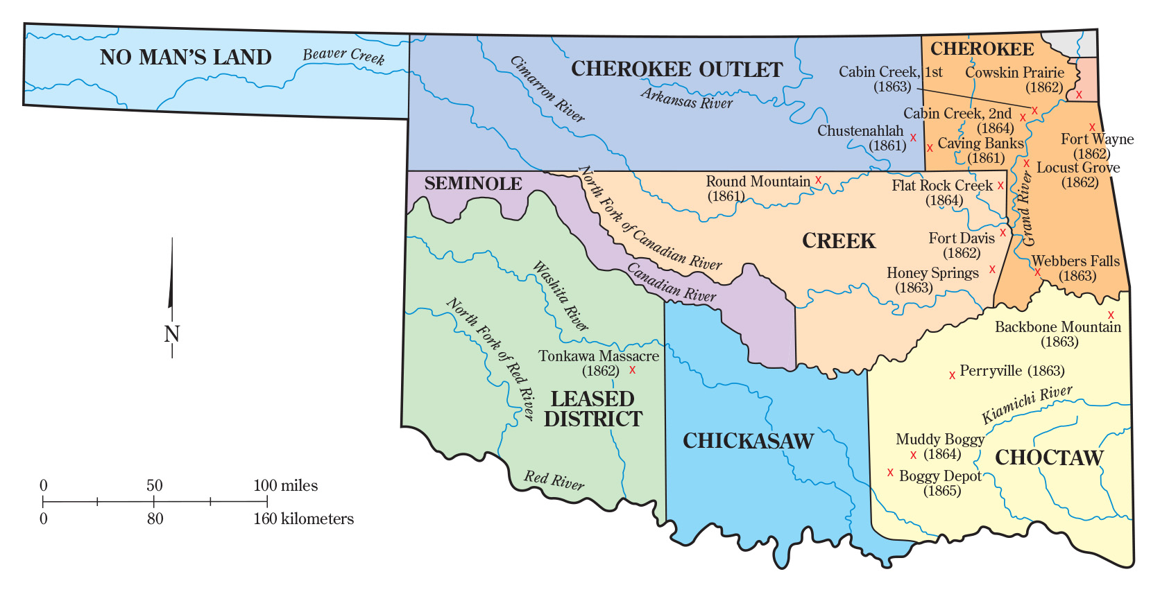Map 3.3 BG 6 1 Civil War battle sites