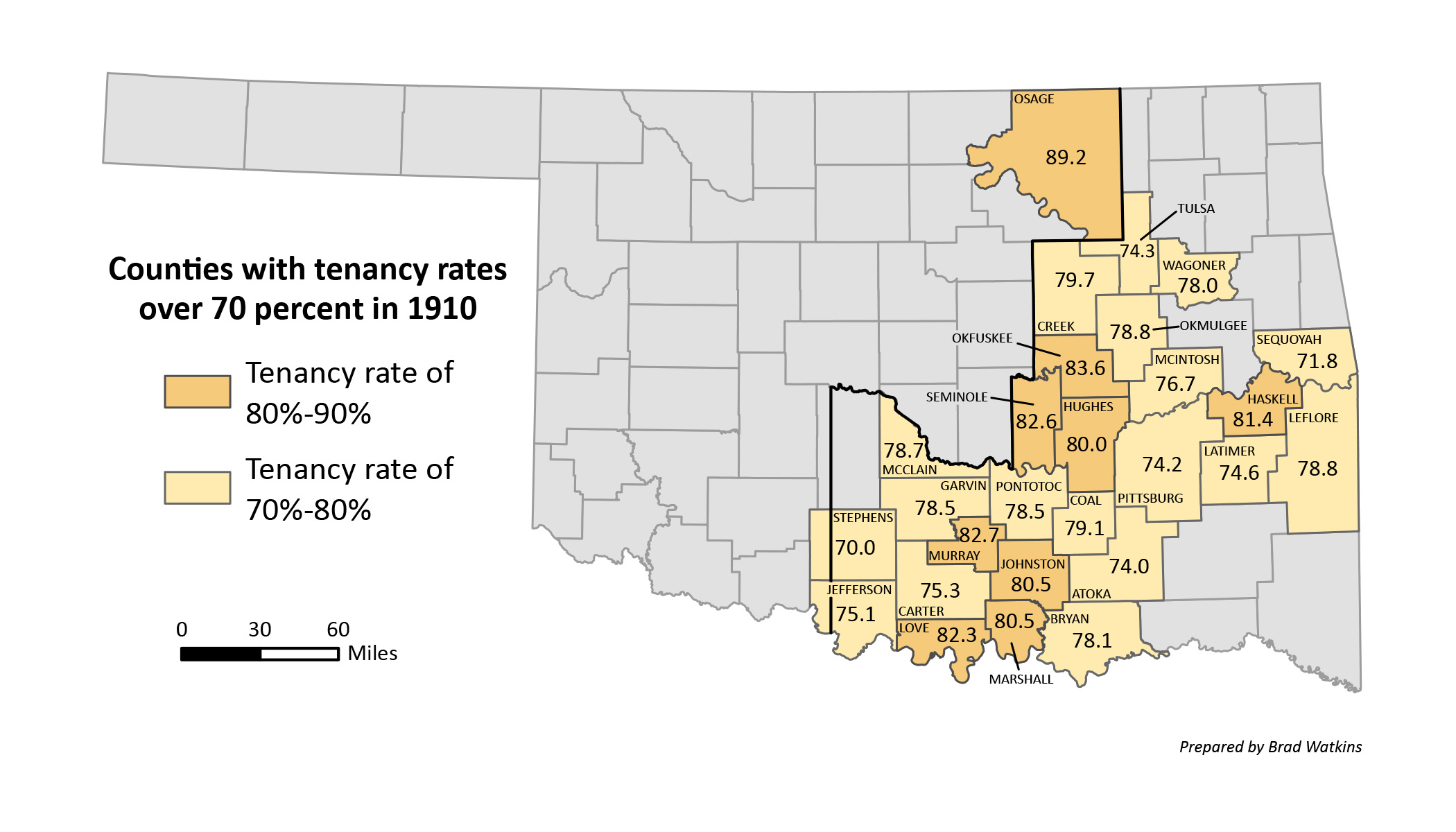 Map 7.2 1910 Tenancy Map